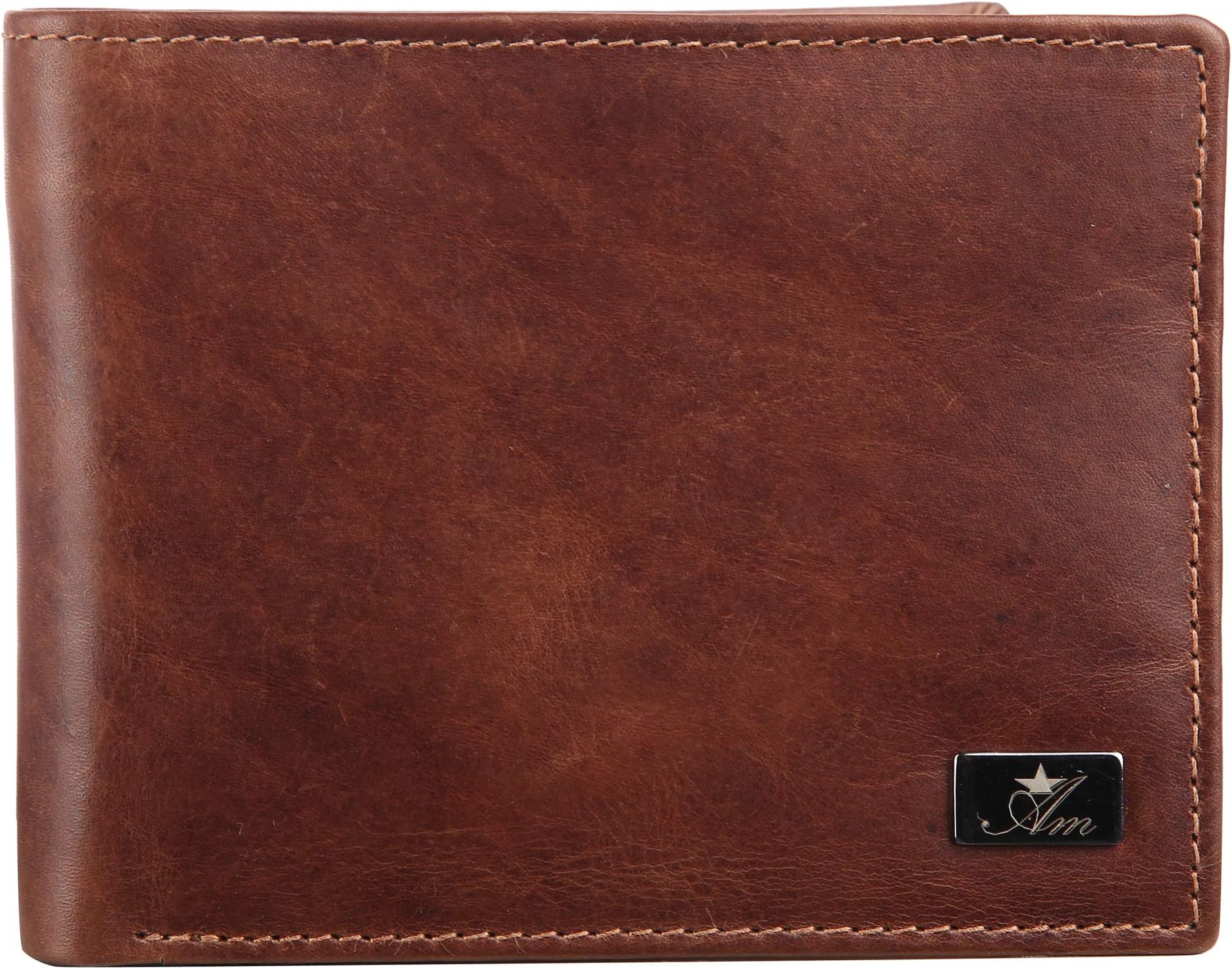 AM LEATHER Premium And Best Genuine Leather RFID SAFE Bi Fold Wallet From AM LEATHER For Men and Boys