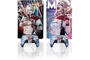 Heiko PS-5 Skins Console Disc Version Compatible with PlayStation 5, Anime Vinyl Decals Skin Stickers Controller, Bubble-Free Waterproof Sticker, Third-Party PS5 Accessories(XCN)