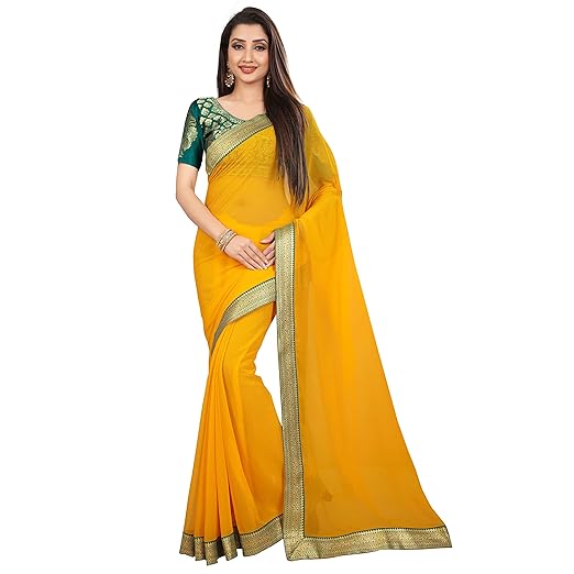 Chiffon Saree with Blouse Piece