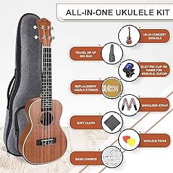 Ranch Concert Ukulele 23 inch Professional Learn to