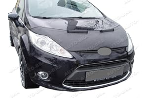 AUTO-BRA Hood Bra Front End Nose Mask Compatible with Ford Fiesta 2008-2013 Bonnet Bra STONEGUARD Protector Tuning
