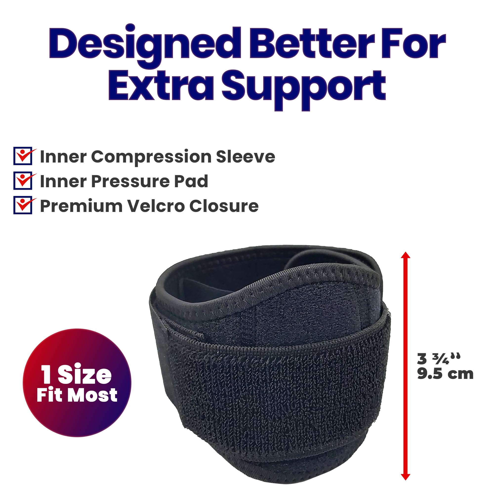 Tennis Elbow Brace For Men & Women | Golfers Elbow Tendonitis Arm Band | Forearm Pain Relief Compression Strap | Ulnar Nerve Support | Lateral Epicondylitis Sleeve Arm Brace & Wrap | Fits Most