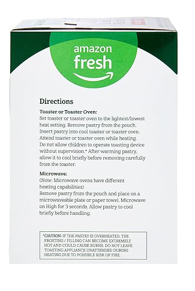 AMAZON FRESH, FROSTED STRAWBERRY TOASTER PASTRIES, 8 COUNT