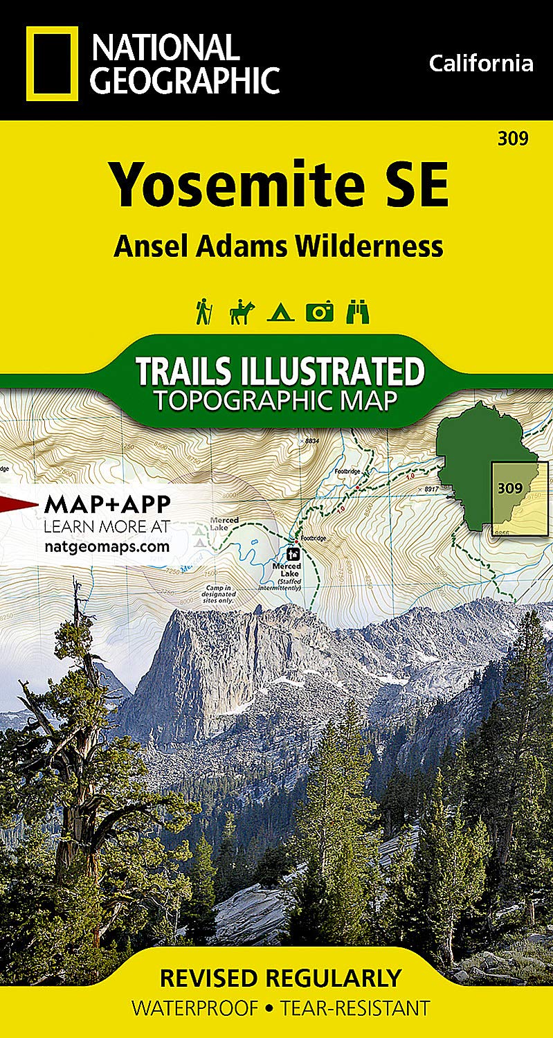 Ansel Adams Wilderness Map Yosemite Se 309 Gps /Ansel Adams Wilderness Ng R/V Wp /Ca - 1/40: Trails  Illustrated National Parks (National Geographic Trails Illustrated Map):  Amazon.co.uk: National Geographic Maps: 0749717010543: Books