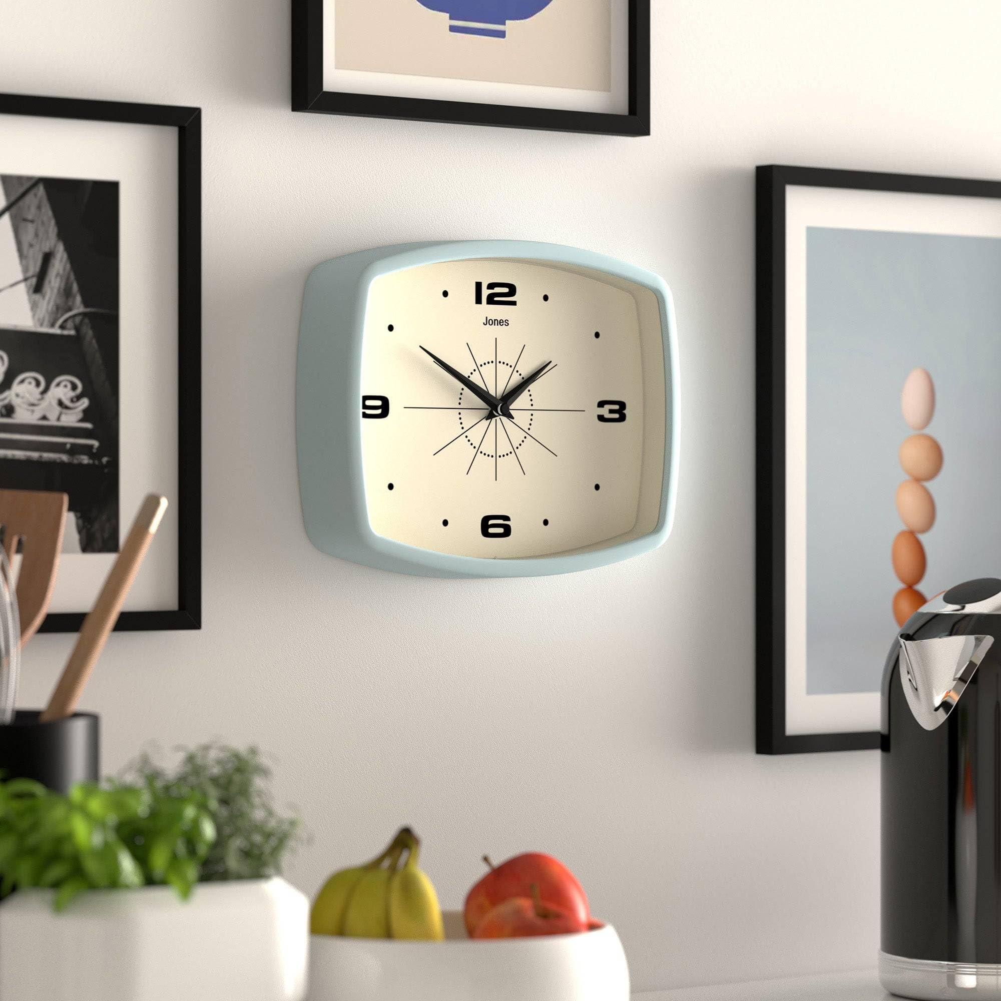 Mua JONES CLOCKS® Movie Wall Clock | Rectangular Retro Clock | 10 inch ...