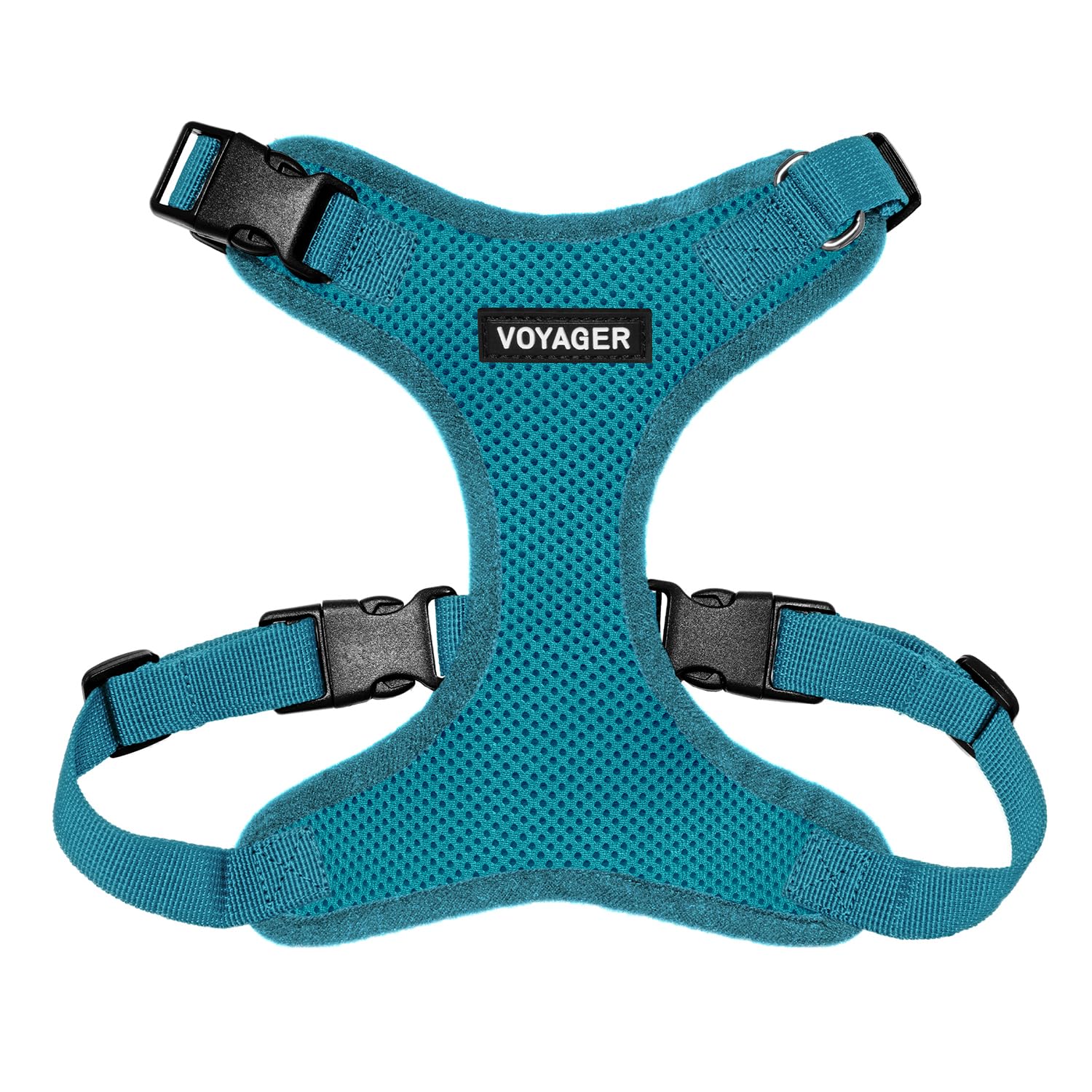 Best Pet Supplies Voyager Step-In Lock Pet Harness – All Weather Mesh, Adjustable Step In Harness for Cats and Dogs by - Turquoise (Matching Trim), XS (Chest: 11-16" * Fit Cats)