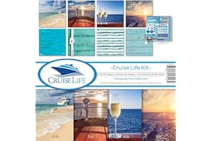 Reminisce Cruise Life Kit de scrapbooking en papier Multicolore 30,5 x 30,5 cm