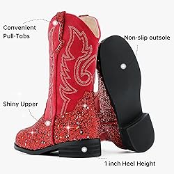 Motasha Girls Cowboy Boots Toddler Girls Boots