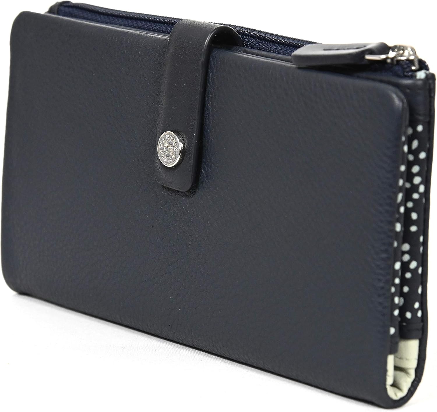 Radley Large Leather Folded Matinee Purse Larkswood in Navy Blue - Image 4