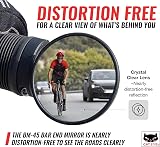 CatEye BM-45 Bar End Mirror Clear RearView Aluminum Glass 45mm Lens view 2