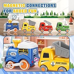 MORECOLL Train Set for Toddlers w/Steam, Music