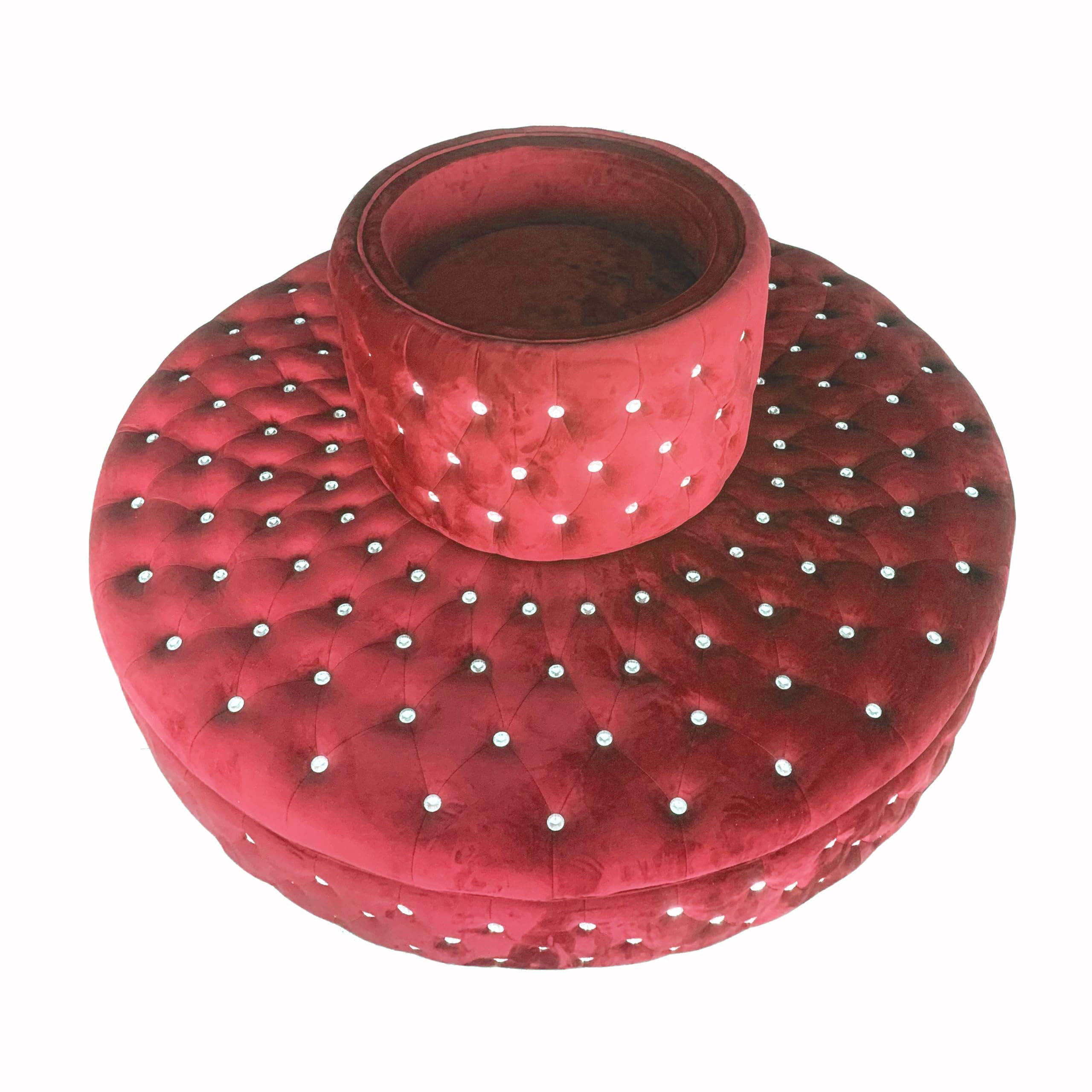 SOLIDLEAF 71" Tufted Circular Sofa Round Banquette