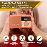 Roberts Revival Petite2 FM DAB DAB+ Radio with Bluetooth Orange view 6