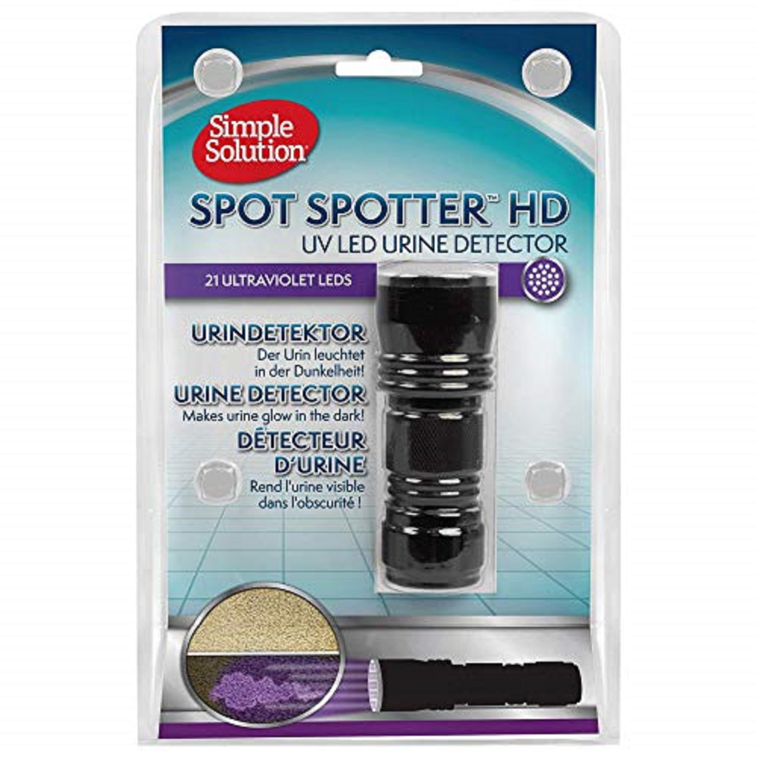 Simple Solution Spot Spotter UV LED Urine Detector Spot and Eliminate Pet Urine Stains and Odours