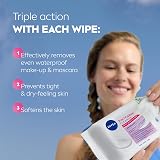 NIVEA Biodegradable Cleansing Wipes Dry Skin 40 Sheets Pack of 4 view 2