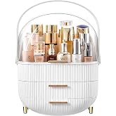 NestOrganix Makeup Organizer Skincare Organizers With Drawers | Cosmetic Display Cases with Transparent Cover, Skincare Organ