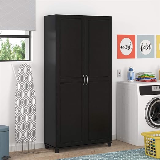 Ameriwood Home Systembuild Kendall 36 Utility Storage Cabinet Black Amazon Ca Tools Home Improvement
