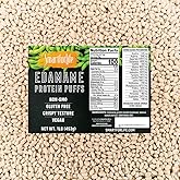 Smart for Life Edamame Protein Puffs, 1 lb Box, 18 Servings, Protein Snack | 20 Grams Soy Isolate per Serving, Zero Sugar - Non-GMO, Gluten Free, Vegan - Made in the USA - Low Carb and Crunchy