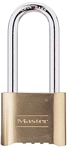 Master Lock 175DLH Set Your Own Combination Padlock 2-1/4 in. Shackle Brass Finish