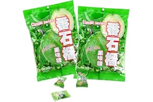 Hongyuan Guava Candy, 12.3 oz (Pack of 2) Asian Fruit Hard Candy, Sweet & Tangy Tropical Flavor, Individually Wrapped for Sharing & Snacking