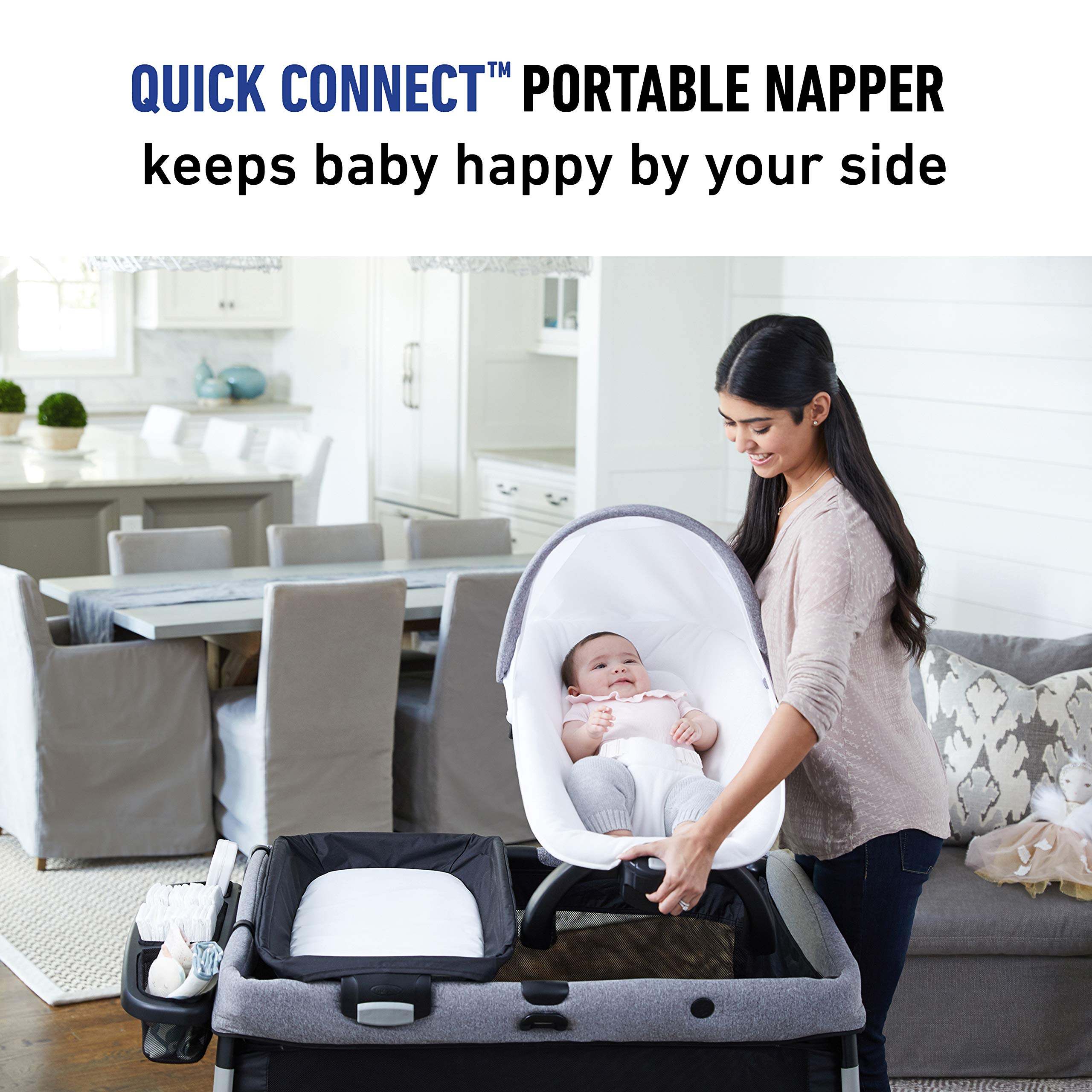 Graco Pack 'n Play FoldLite Playard | Lightweight Travel Pack 'n Play with Easy, Compact Fold, Remi