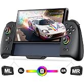 Spican Switch 2 Controller, Switch 2 Accessories Wireless Pro Controller with No-drift Hall Effect Joystick, 4 RGB Mode, 10H+ Battery, Turbo&amp;Macro, Full-Size Hand-Curve Design Comfort for Nintendo Switch 2 Games