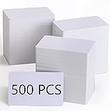 500 Pack Blank White PVC ID Cards - CR80 30 Mil