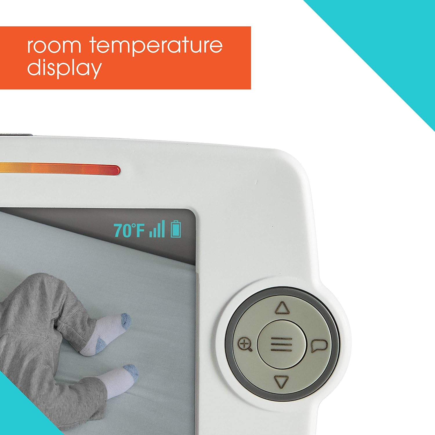 Summer Lookout 5” LCD Video Baby Monitor – Digital Zoom Baby Monitor with 1, 000ft Range – Features Two-Way Audio, Automatic Night Vision, Temperature Display, and No-Hole Wall Mount : Baby