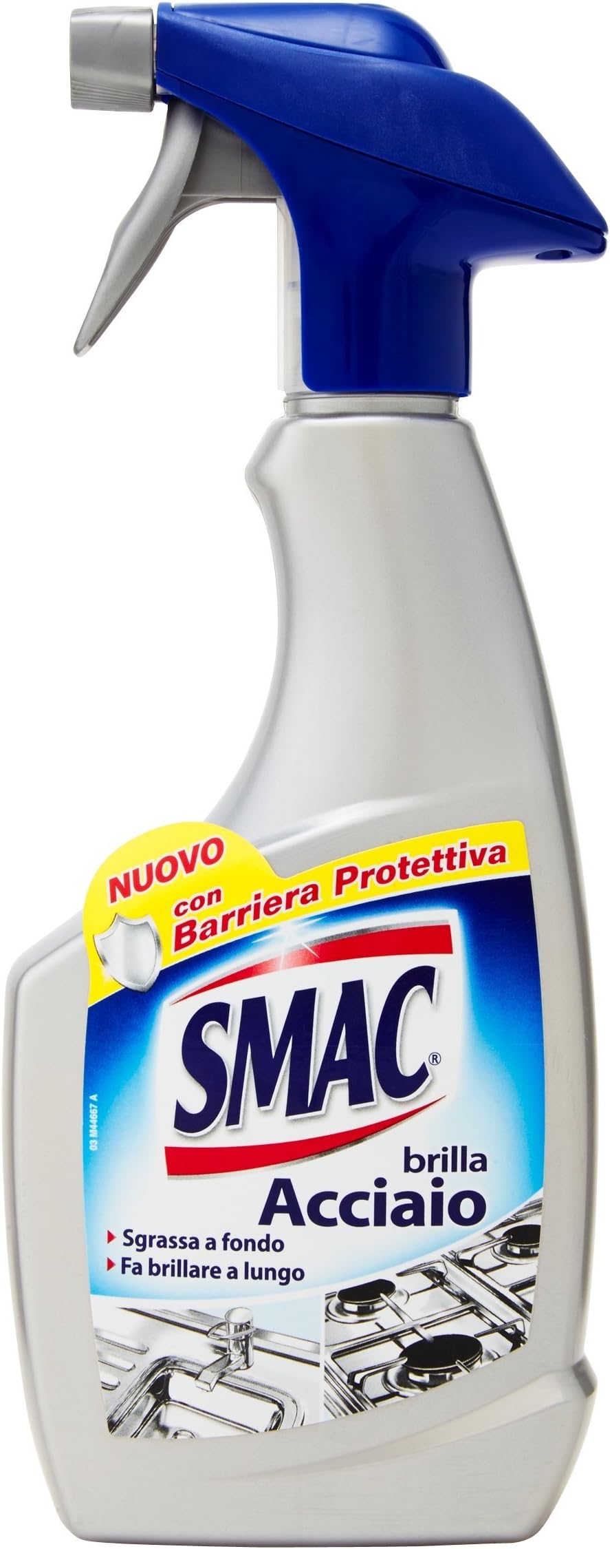 SMAC – Shines, Steel with Protective Barrier Spray Shine, sgrassa to Bottom, Ago Long – 500 ml