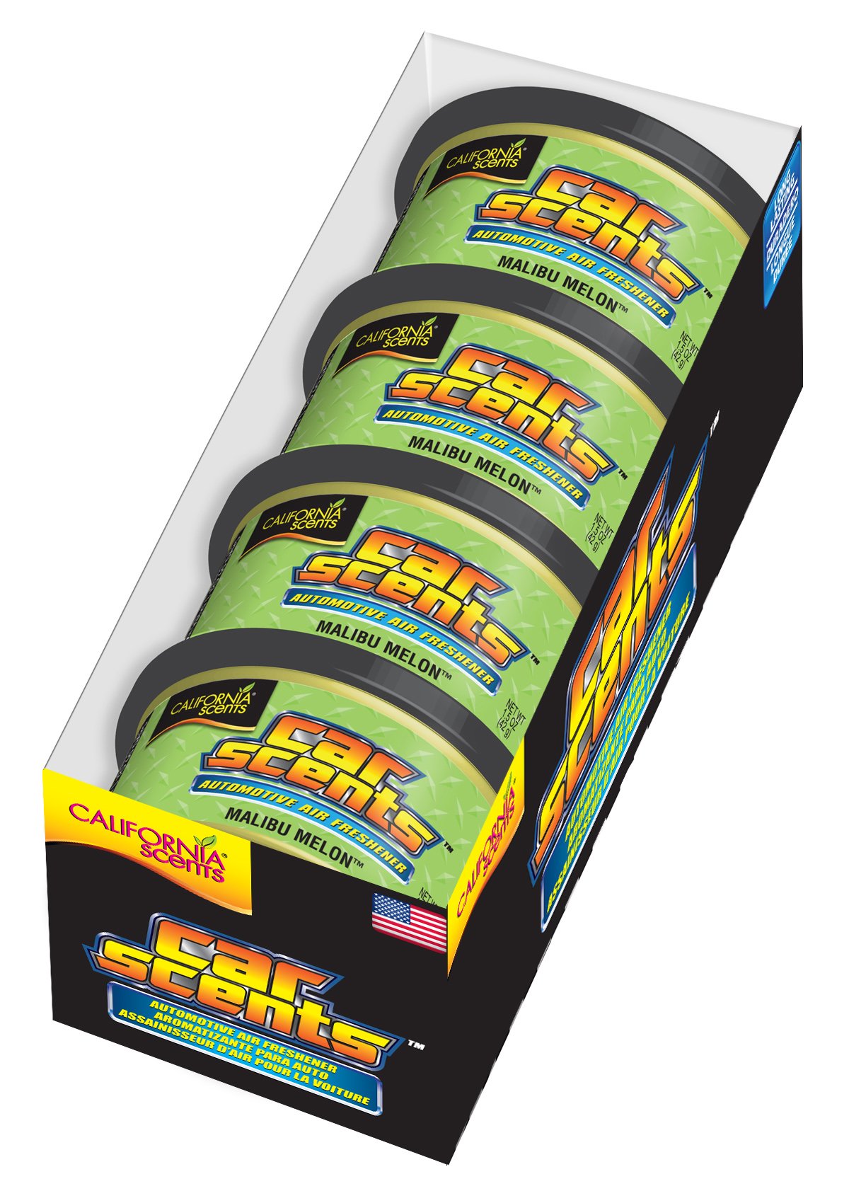 California Scents CCS-430TR Malibu Melon Air Freshener, Set of 4