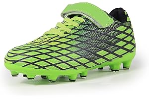 Sooneeya Kids Soccer Cleats Outdoor Firm Ground Athletic Shoes