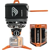 Jetboil TrailCook 1.2L Camping &amp; Backpacking Stove Cooking System, Carbon | Adjustable heat &amp; simmer control, easy-turn knob igniter, propane/isobutane burner