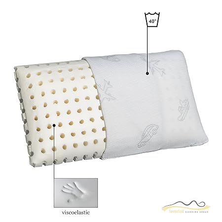 Orthopädisches Reisekissen - Viscoelastisches Kopfkissen in handlicher Größe // Reise- oder Kinderkissen (45 X 25 cm)