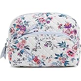 Vera Bradley Women's Cotton Large Cosmetic Makeup Organizer Bag