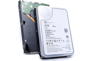 Seagate Exos 26TB Enterprise Hard Drive HDD SATA 6Gb/s 512MB Cache 7200 RPM 512e CMR Helium Sealed 3.5in Hard Drive ST26000NM