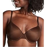 Victoria's Secret Pink Wear Everywhere T-Shirt Lightly Lined Bra, Smooth, Bras for Women, VS Ganache, 36C