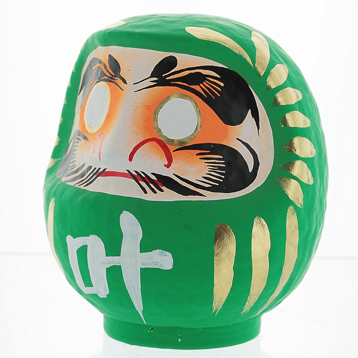 Daruma Doll Handcrafted in Japan 4.7 Wishing Doll (Green