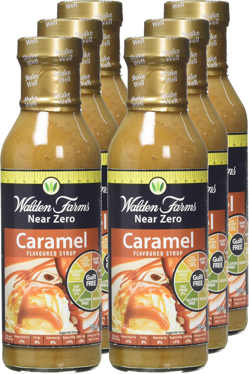 Walden Farms Near Zero Caramel Flavoured Syrup 355ml (PACK OF 6), 355 g (Pack of 6) - Image 5