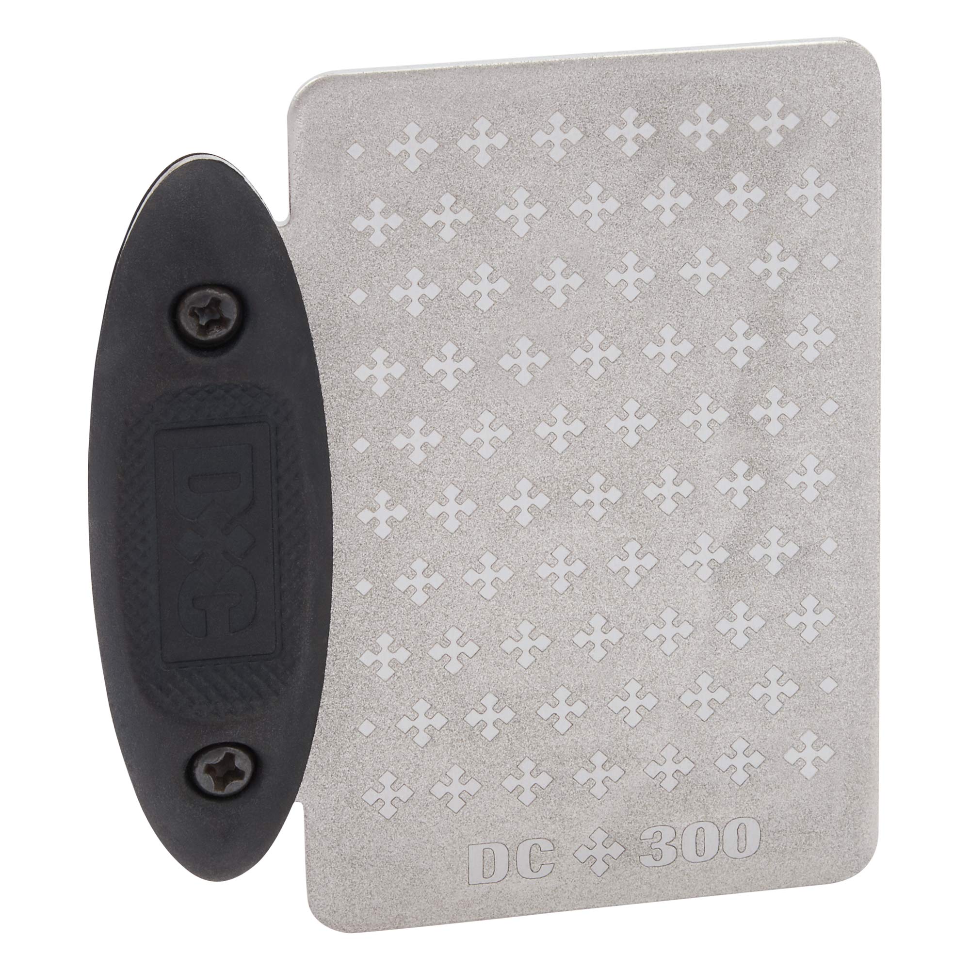 Trend DC/CC/FC Diamond Cross Credit Card FINE/COARSE - DC/CC/FC 1 Silver Trend DC/CC/FC Diamond Cross, Fine/Course Credit Card Sharpener with Handle, Silver, 600/300 grit