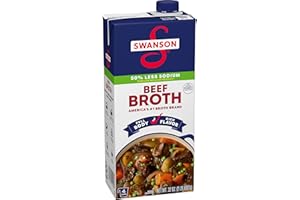 SWANSON S Lower Sodium Beef Broth, 32 oz Carton