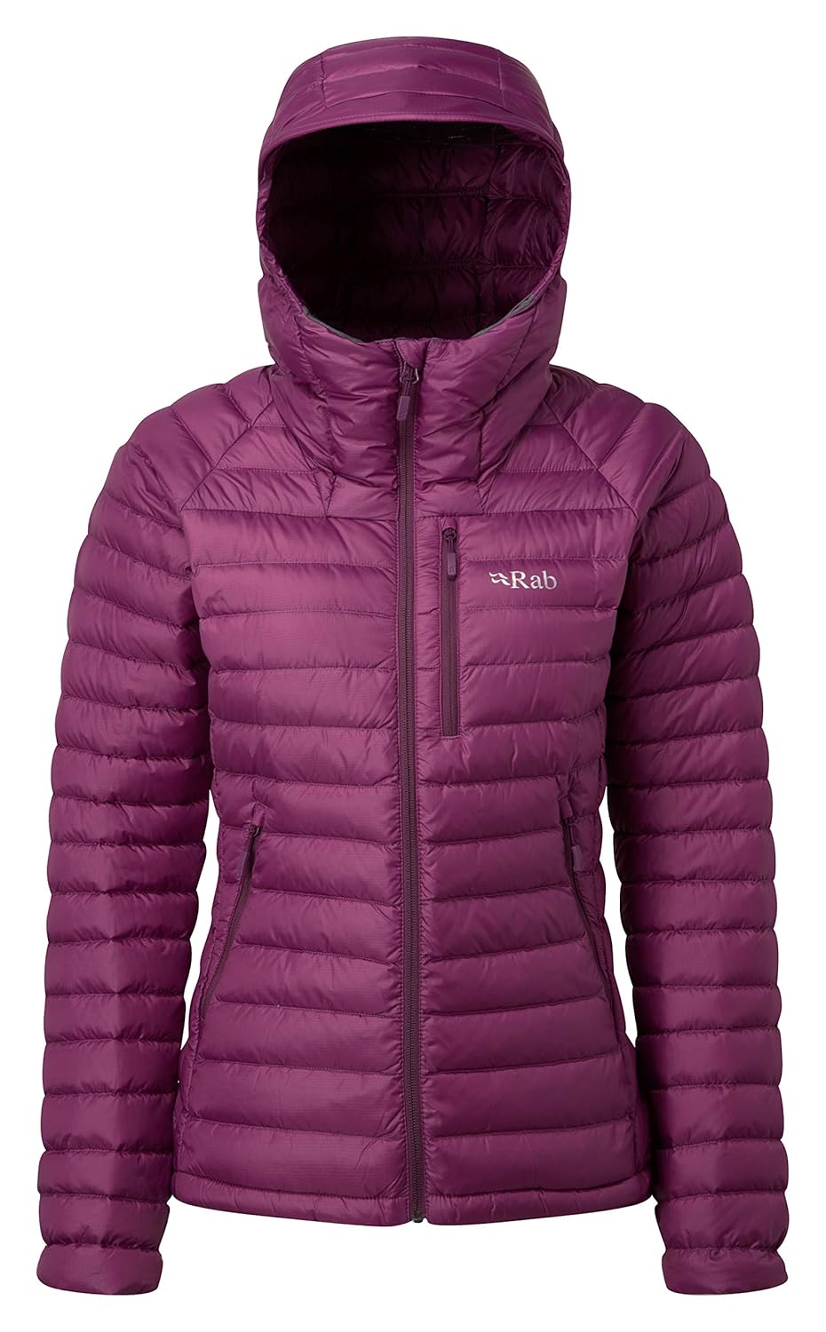 RAB Microlight Alpine Jacket Women's, Violet/Dark Violet, 12, QDA92