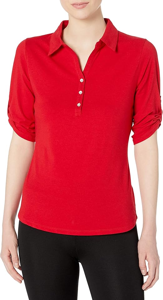 Cutter & Buck Women's TriBlend Stretch Jersey Elbow Sleeve Thrive Polo Shirt Amazon.co.uk