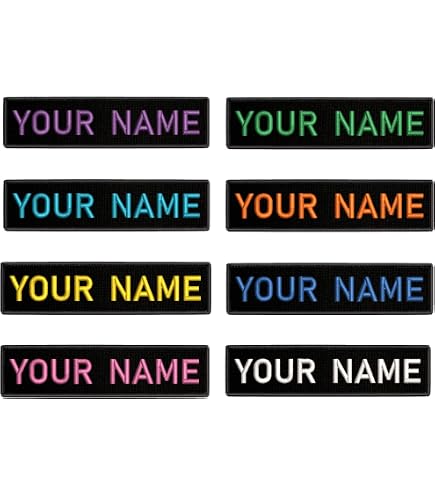 Amazon.com: Custom Name Patch 4