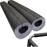 Oodles of Noodles Black Foam Roll Bar Padding - 3 Foot - Fire Retardant, Pre Slit High Density Clamp Foam Pipe Covers - Roll Cage Edge Guards for Vehicles Frames, Jeeps, UTVs, Poles, Bars - 2 Pack