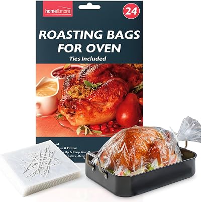 SOL 24pk Roasting Bags 38x25cm Leak Proof for Poultry & Vegetables