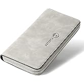 FSD. WG Mens Leather Wallet with Money Large Hand Bag Big Clutch Wallet Gifts for Men