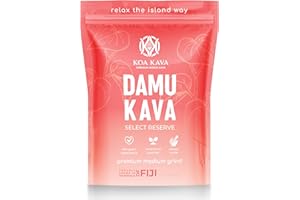 Koa Kava Damu Kava Powder – Premium Fijian Damu Noble Root, Strong, Heady Relaxation (1 LB (450g))
