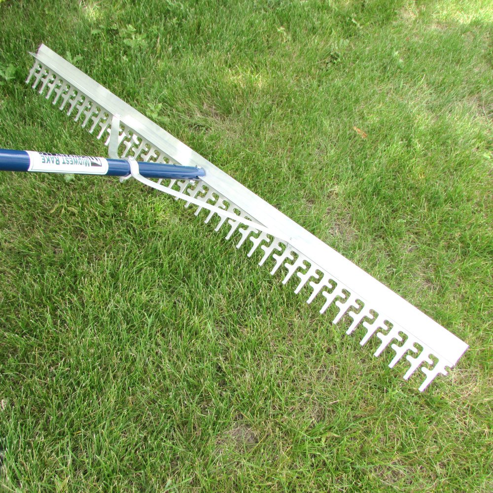 Buy Super 4Ft Wide Heavy Duty Rake with Extendable 11Ft Long Handle