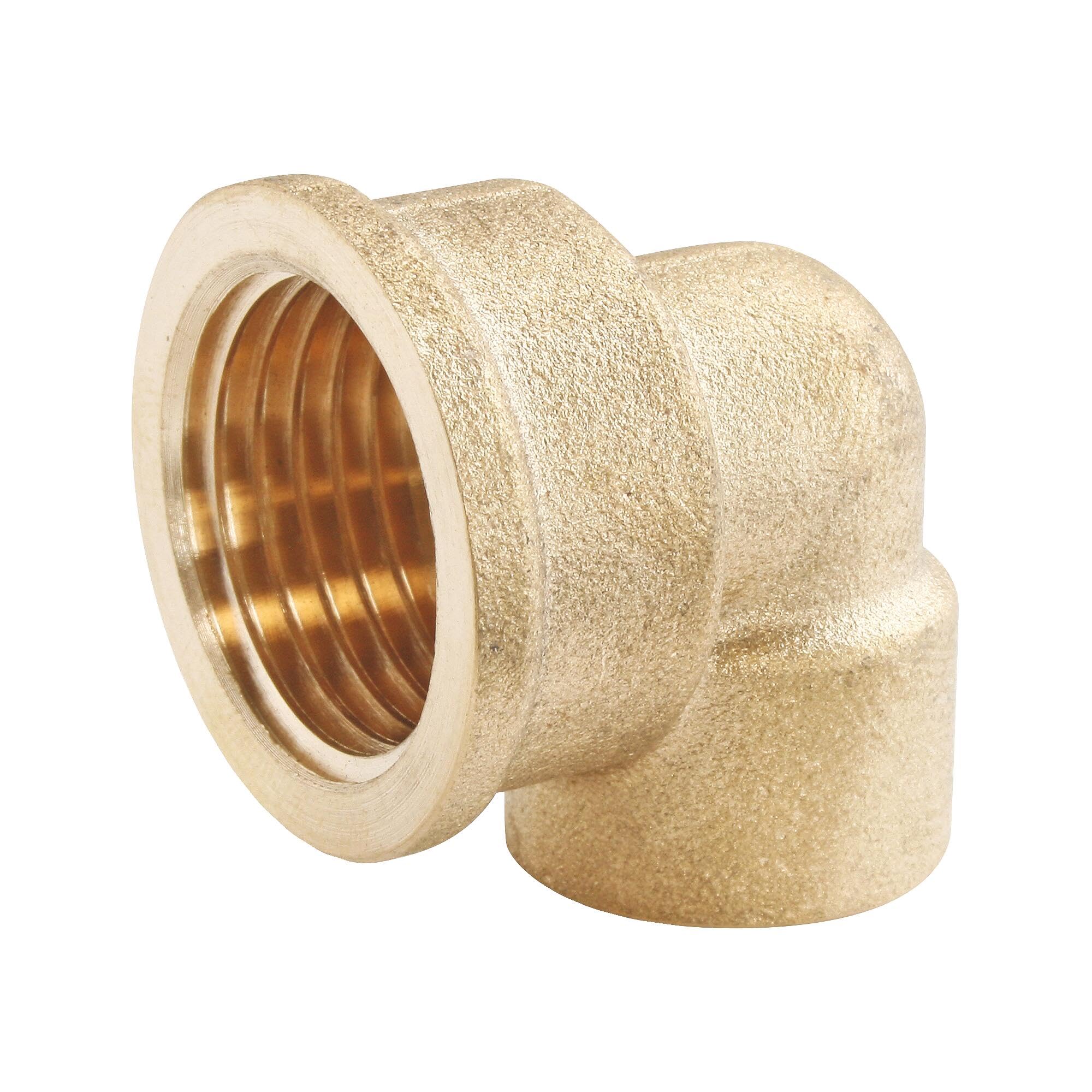 Somatherm // 90-14-15 Elbow Brass 90° Diameter 14 Female 15/21, Golden