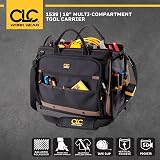 Custom Leathercraft CLC 1539 Multi-Compartment 50 Pocket Tool Bag Organizer view 6